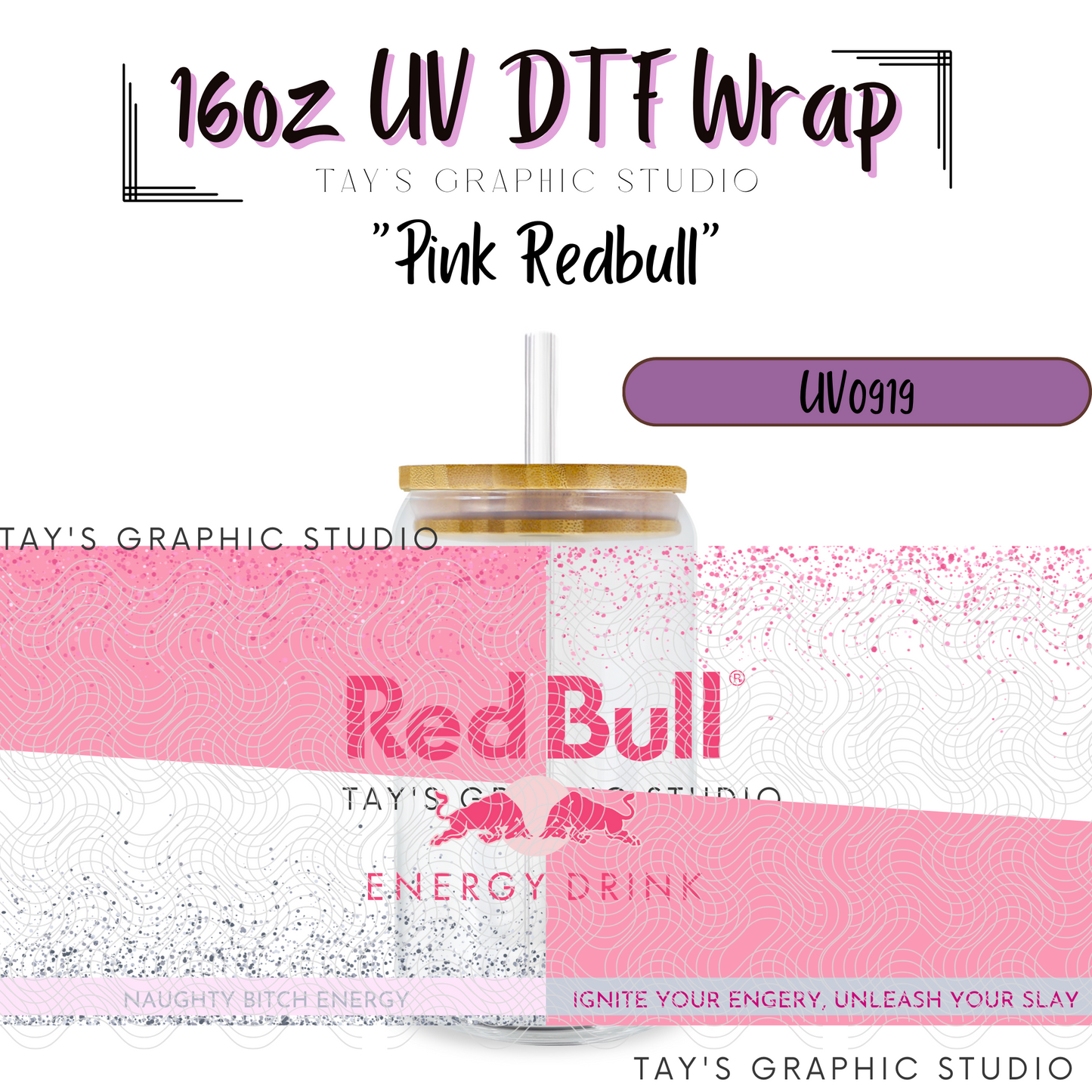 Exclusive - Pink Redbull Wrap - MTO0919