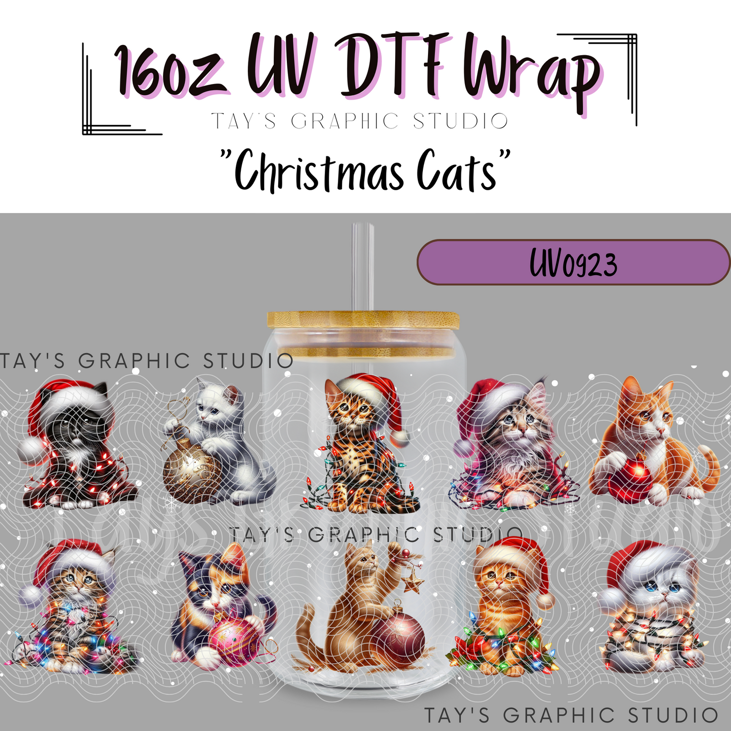 Exclusive - Christmas Cats Wrap - MTO0923