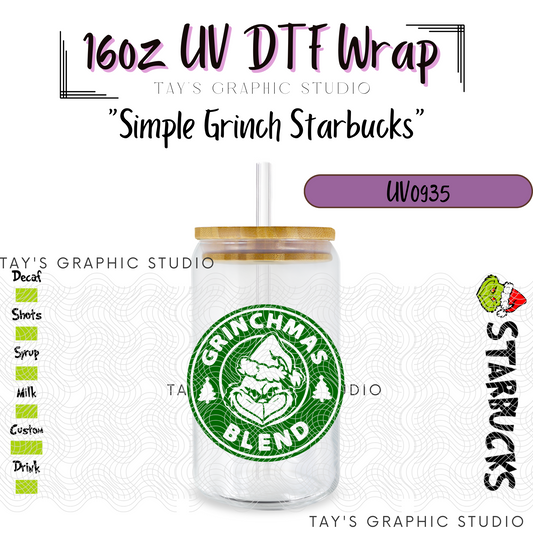 Exclusive - Simple Grinch Starbucks - MTO0935