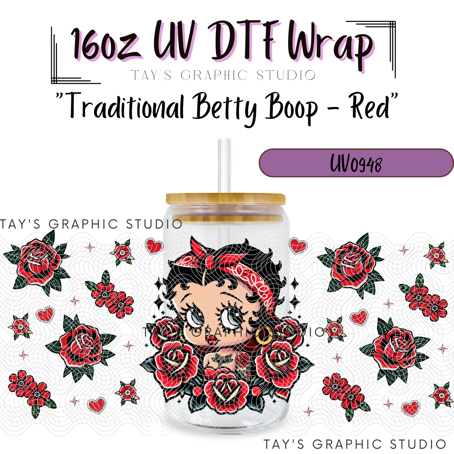 Exclusive - Traditional Betty Boop - Red - MTO0948