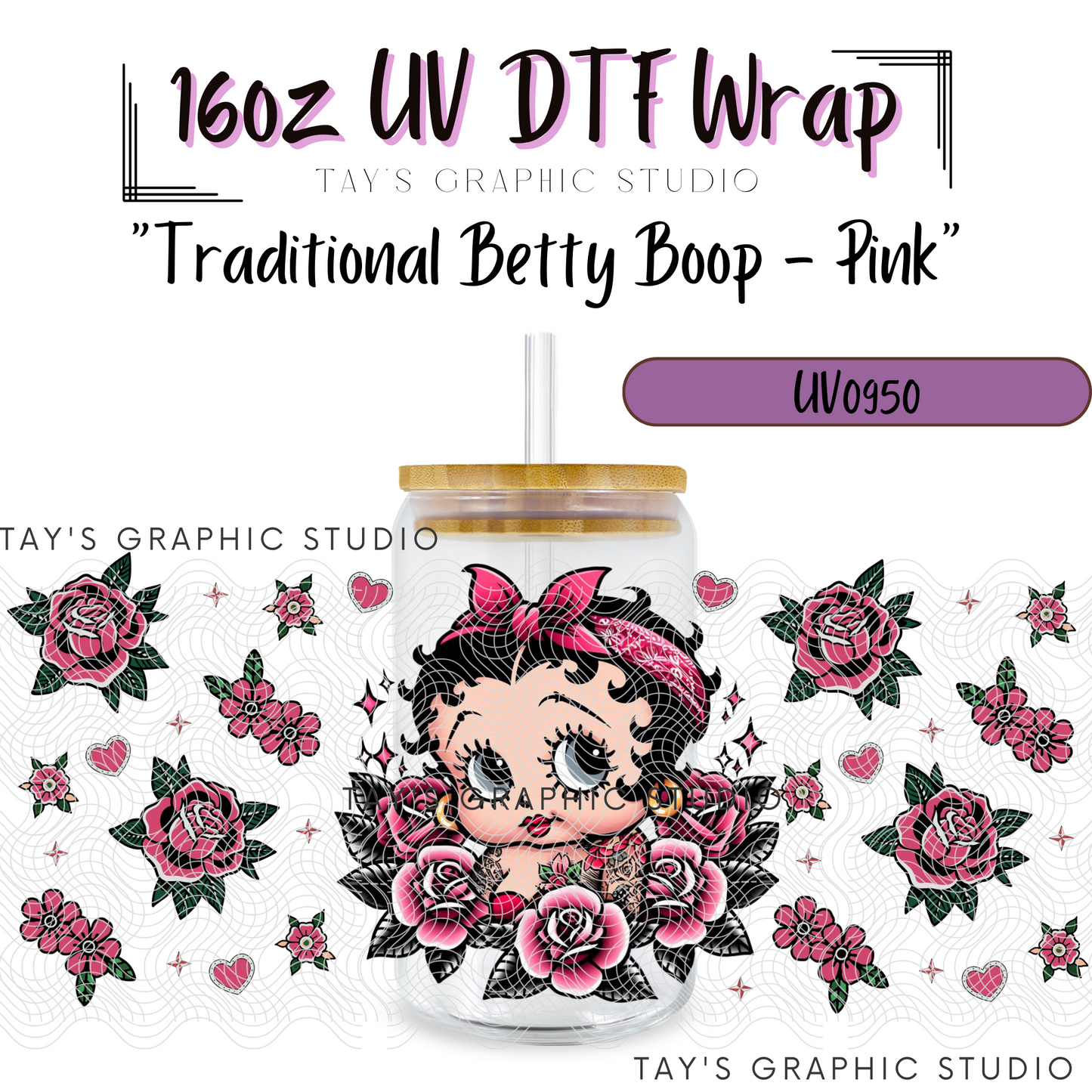 Exclusive - Traditional Betty Boop - Pink - MTO0950