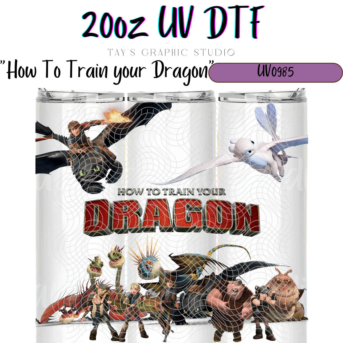 Exclusive - How to Train Your Dragon 20oz Wrap - MTO