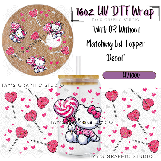 Exclusive - Valentines Hello Kitty Wrap With OR Without matching Lid - MTO