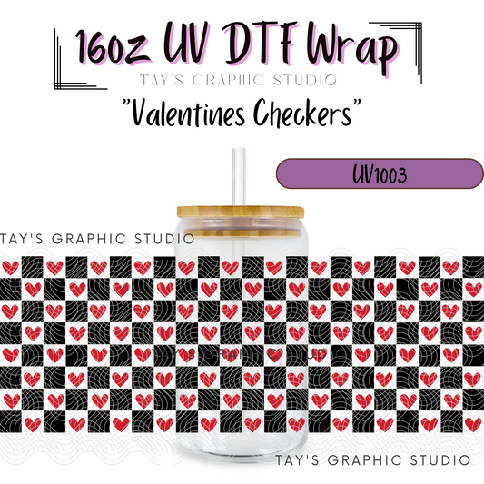 Exclusive - Valentines Checkered Wrap - MTO