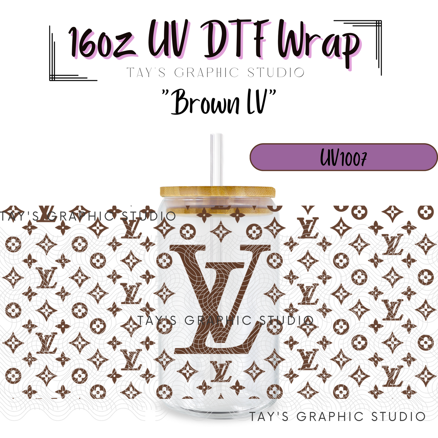 Exclusive - Brown Louis Vuitton Wrap - MTO