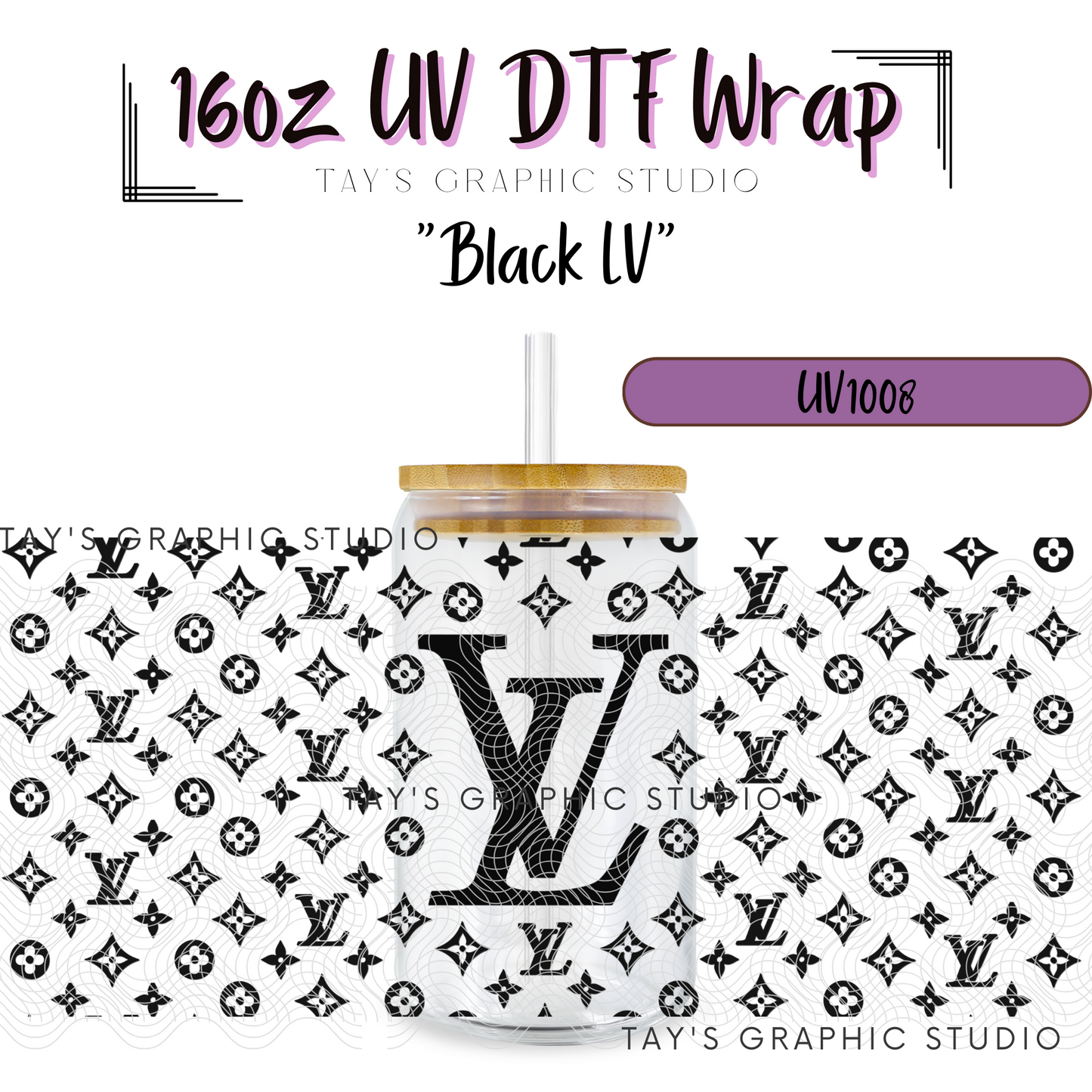 Exclusive - Black LV Wrap - MTO