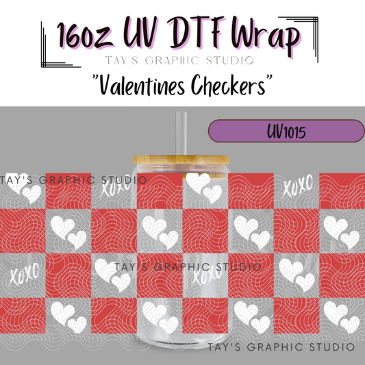 Exclusive - Checkered Valentines Wrap - MTO