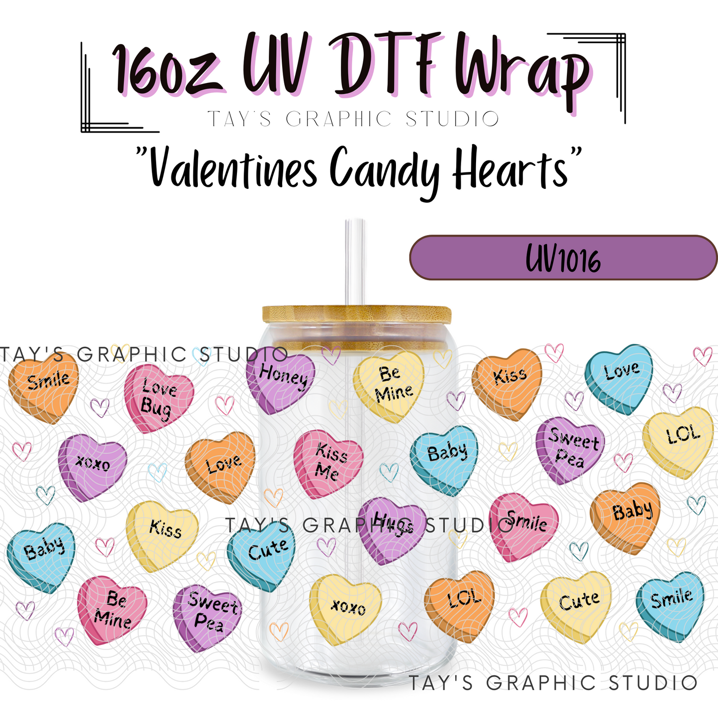 Exclusive - Valentines Candy Hearts - MTO