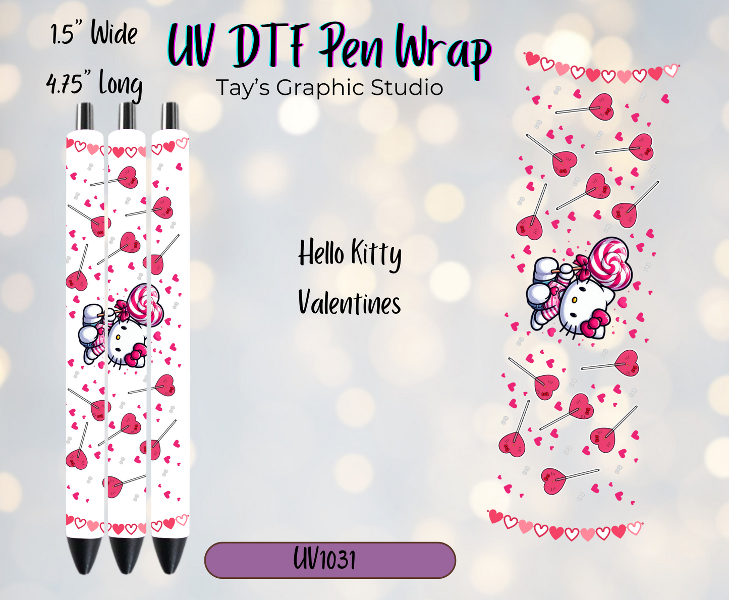 Exclusive - Hello Kitty Valentines Pen Wrap - MTO