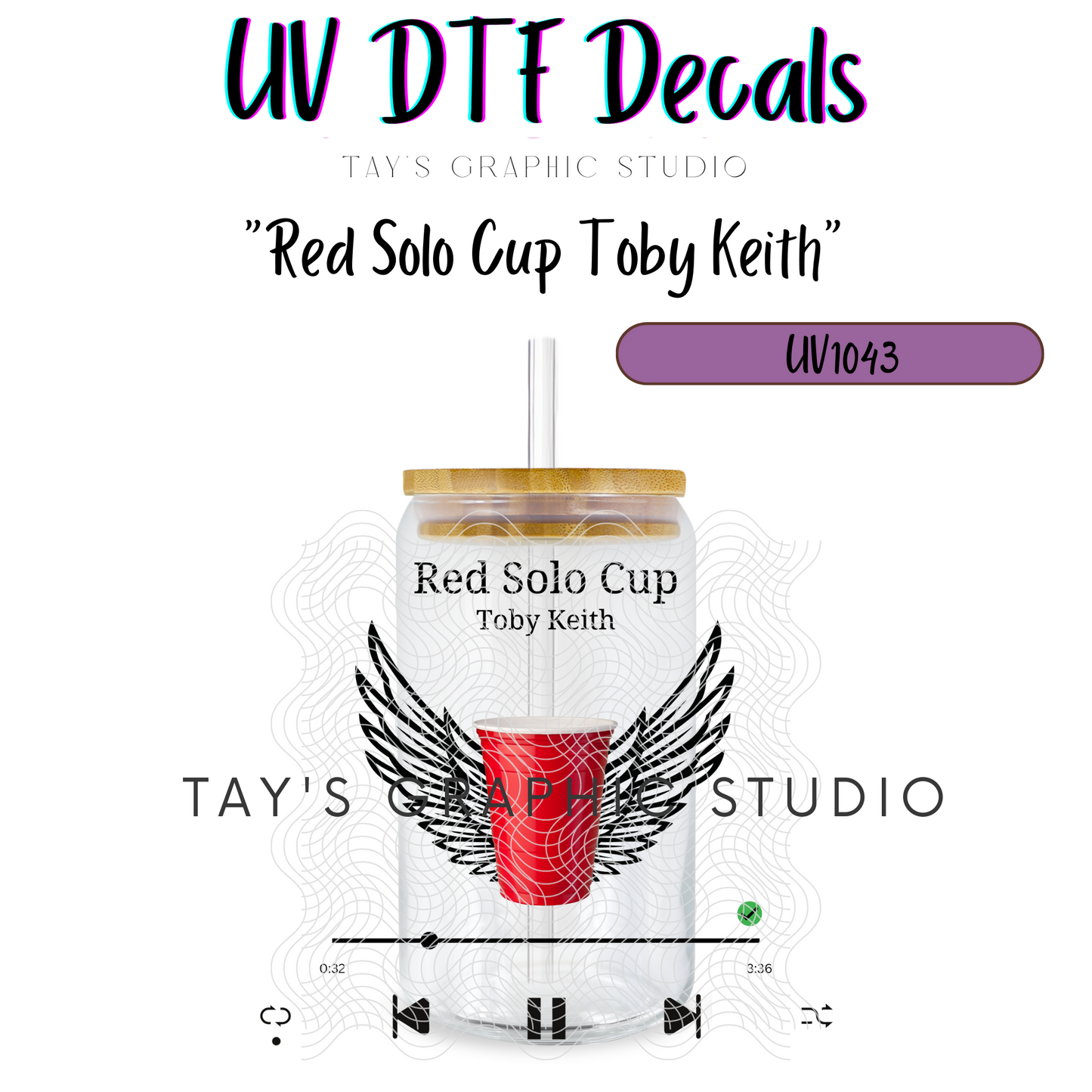 Exclusive - Toby Keith Red Solo Cup Decal - MTO