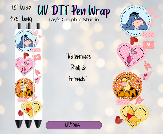 Exclusive - Pooh & Friends V-Day Pen Wrap - MTO