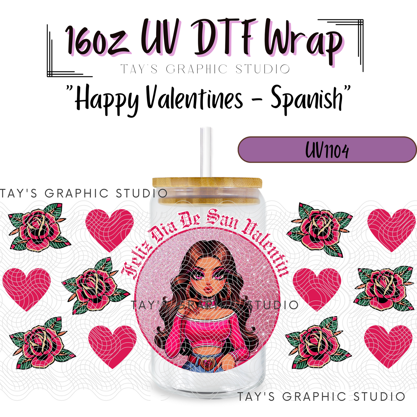 Exclusive - Happy Valentines Day IN Spanish Wrap - MTO