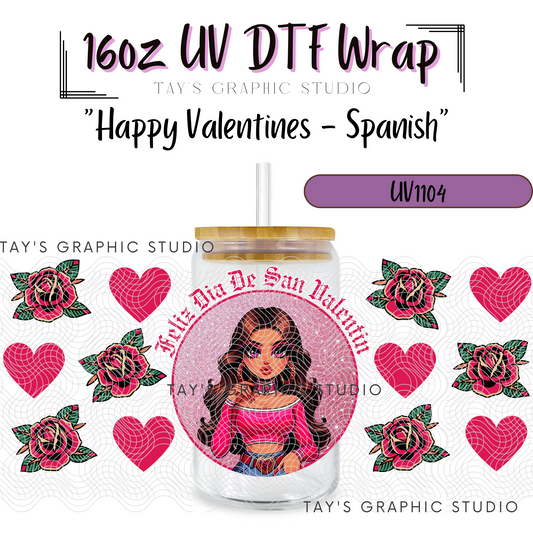 Exclusive - Happy Valentines Day IN Spanish Wrap - MTO