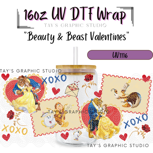 Exclusive - Beauty & The Beast Valentines Wrap - MTO