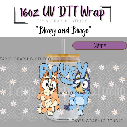 Exclusive - Bluey and Bingo Wrap - MTO