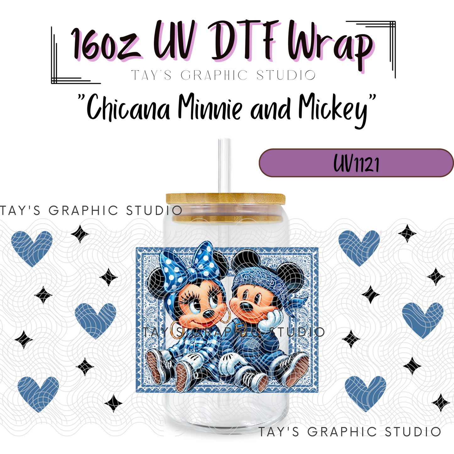 Exclusive - Chicana Minnie & Mickey Mouse Wrap - MTO