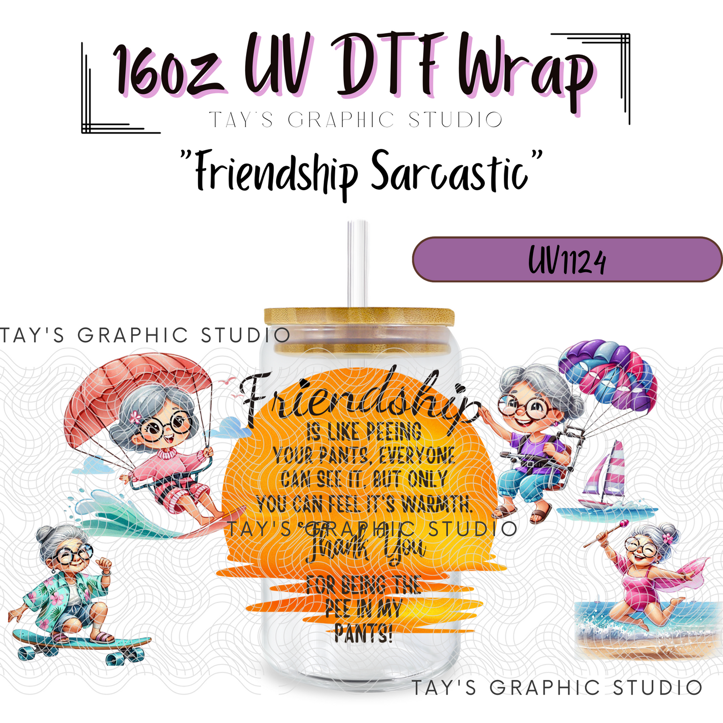 Exclusive - Friendship Sarcastic Wrap - MTO