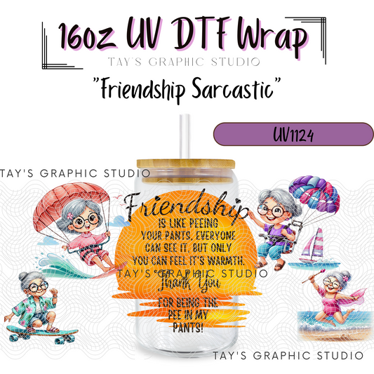 Exclusive - Friendship Sarcastic Wrap - MTO