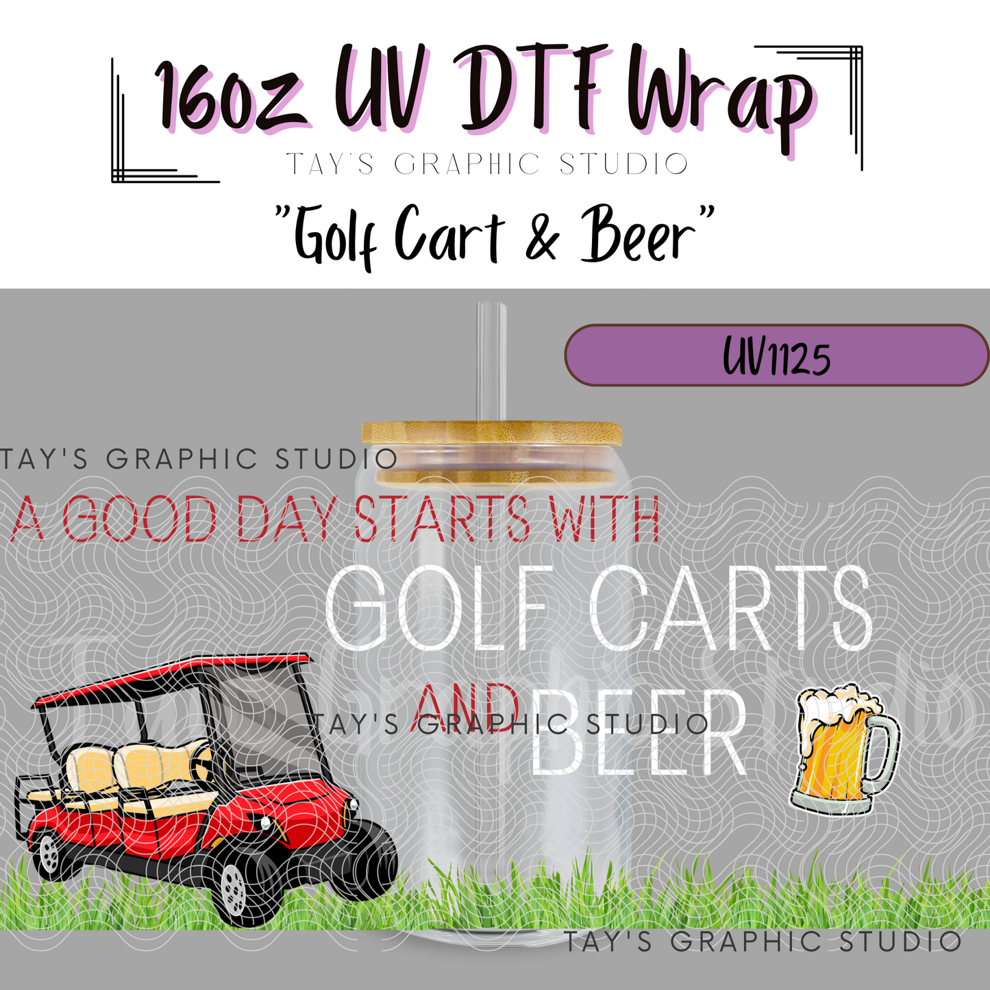 Exclusive - Golf Cart & Beer Wrap - MTO