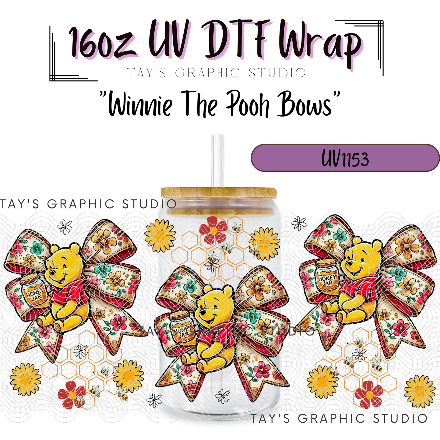 Exclusive - Winnie the Pooh Bows Wrap - MTO