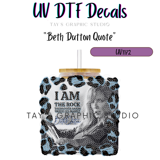 Exclusive - Beth Dutton Quote Decal - MTO