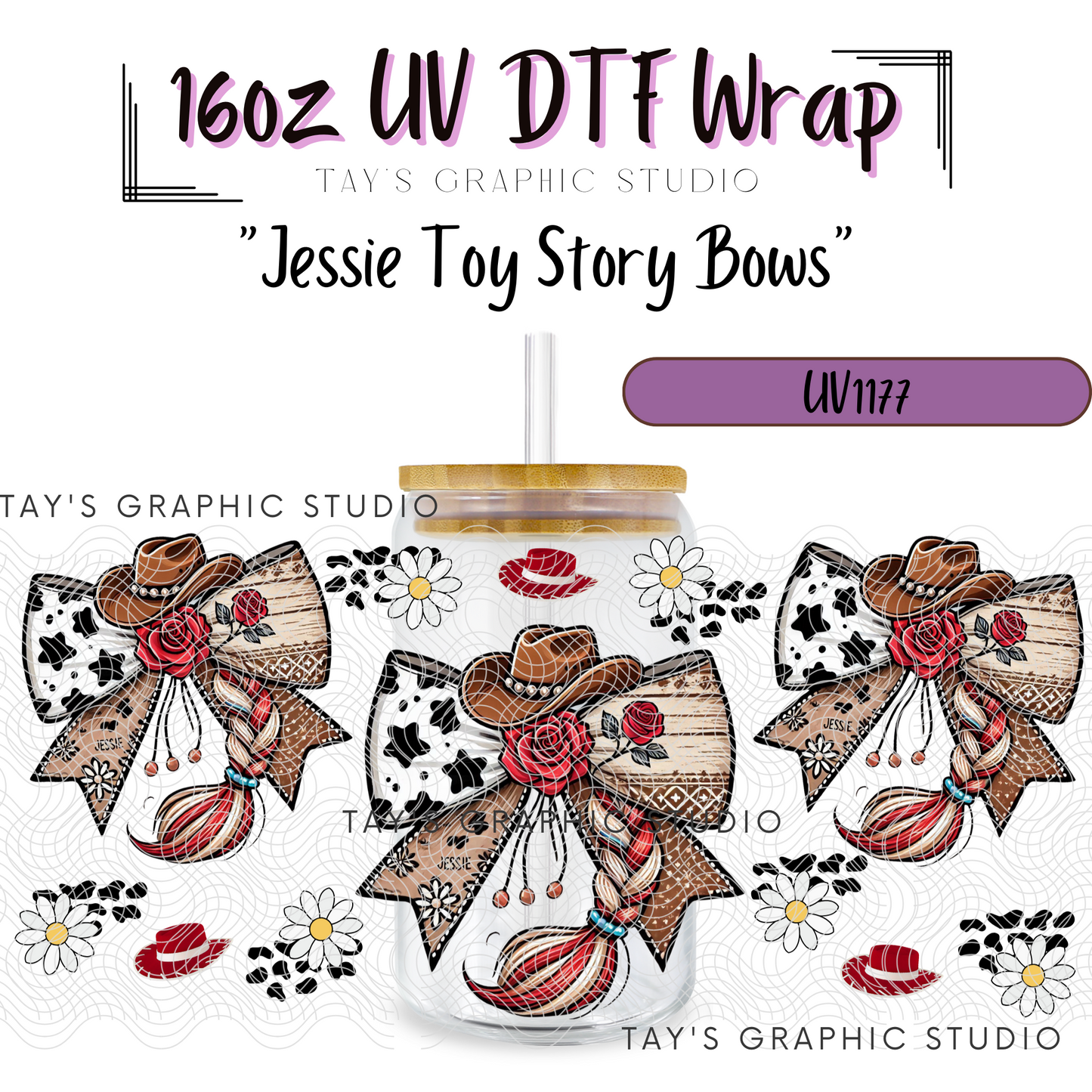 Exclusive - Jessie Toy Story Bows Wrap - MTO