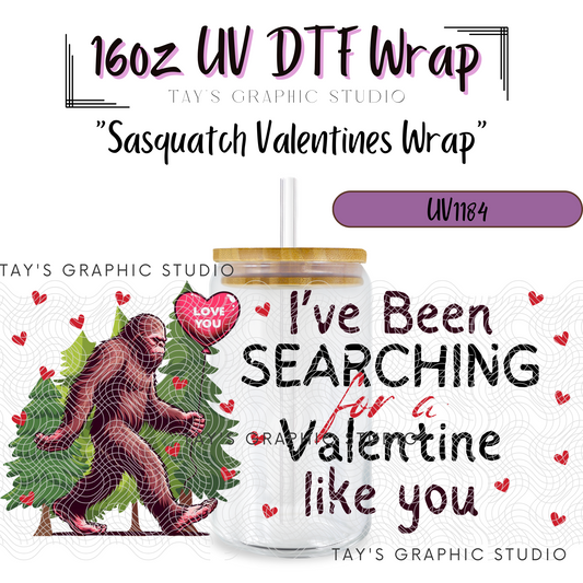 Exclusive - Sasquatch Valentines Wrap - MTO