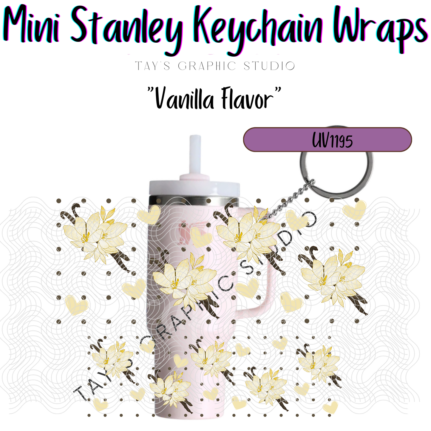 Exclusive - Vanilla Flavor Mini Stanley Key Chain Wrap - MTO