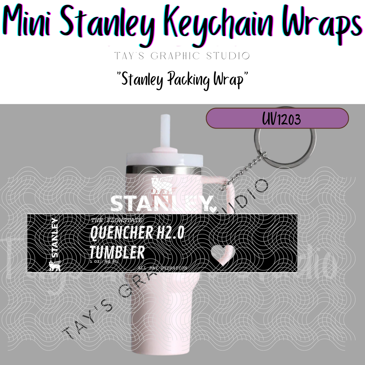 Exclusive - 10 COLOR OPTIONS - Stanley Packing Wrap Mini Stanley Keychain Wrap - MTO