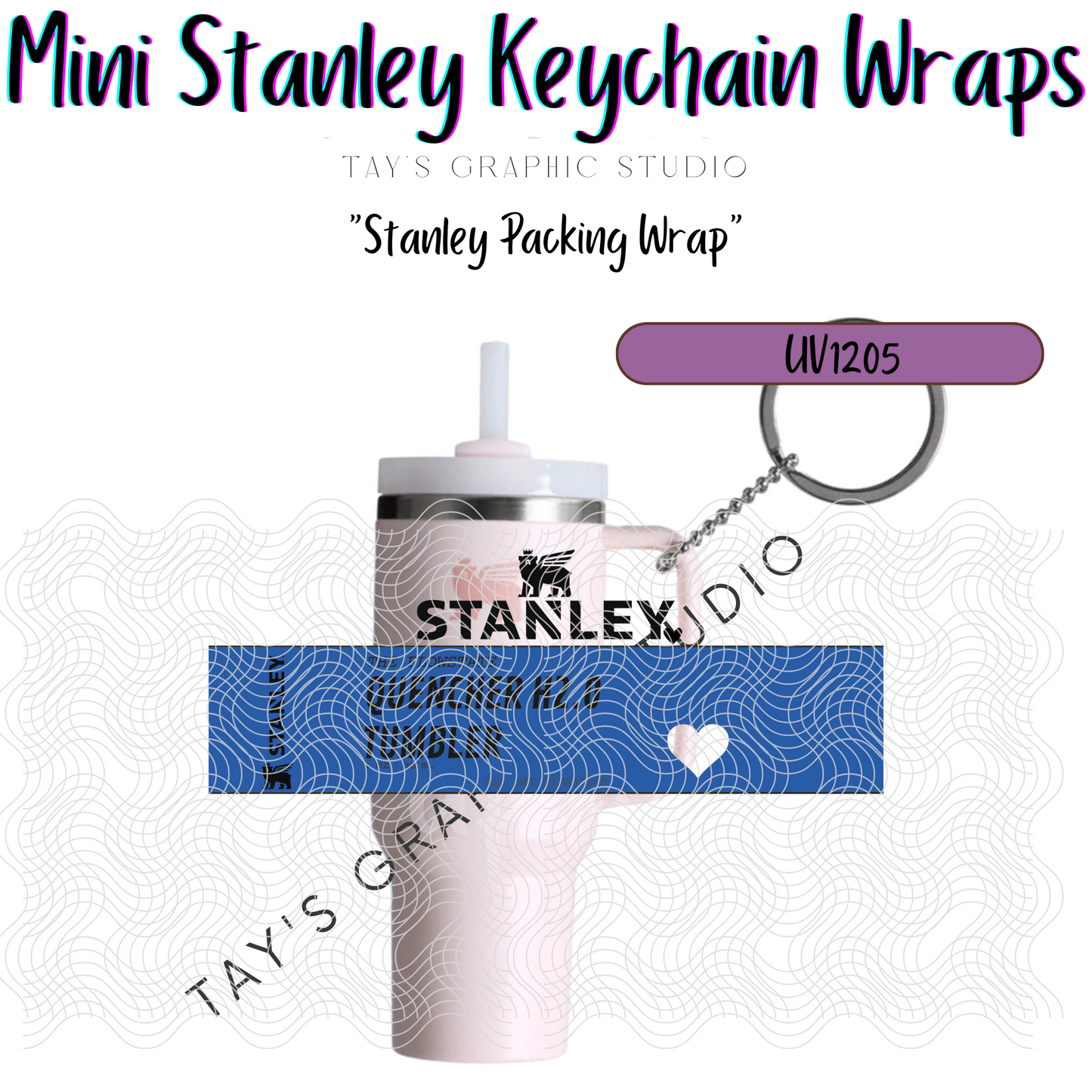 Exclusive - 10 COLOR OPTIONS - Stanley Packing Wrap Mini Stanley Keychain Wrap - MTO