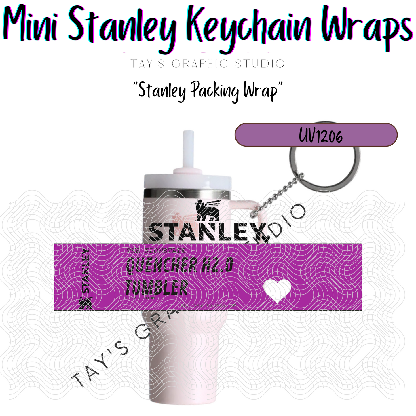 Exclusive - 10 COLOR OPTIONS - Stanley Packing Wrap Mini Stanley Keychain Wrap - MTO