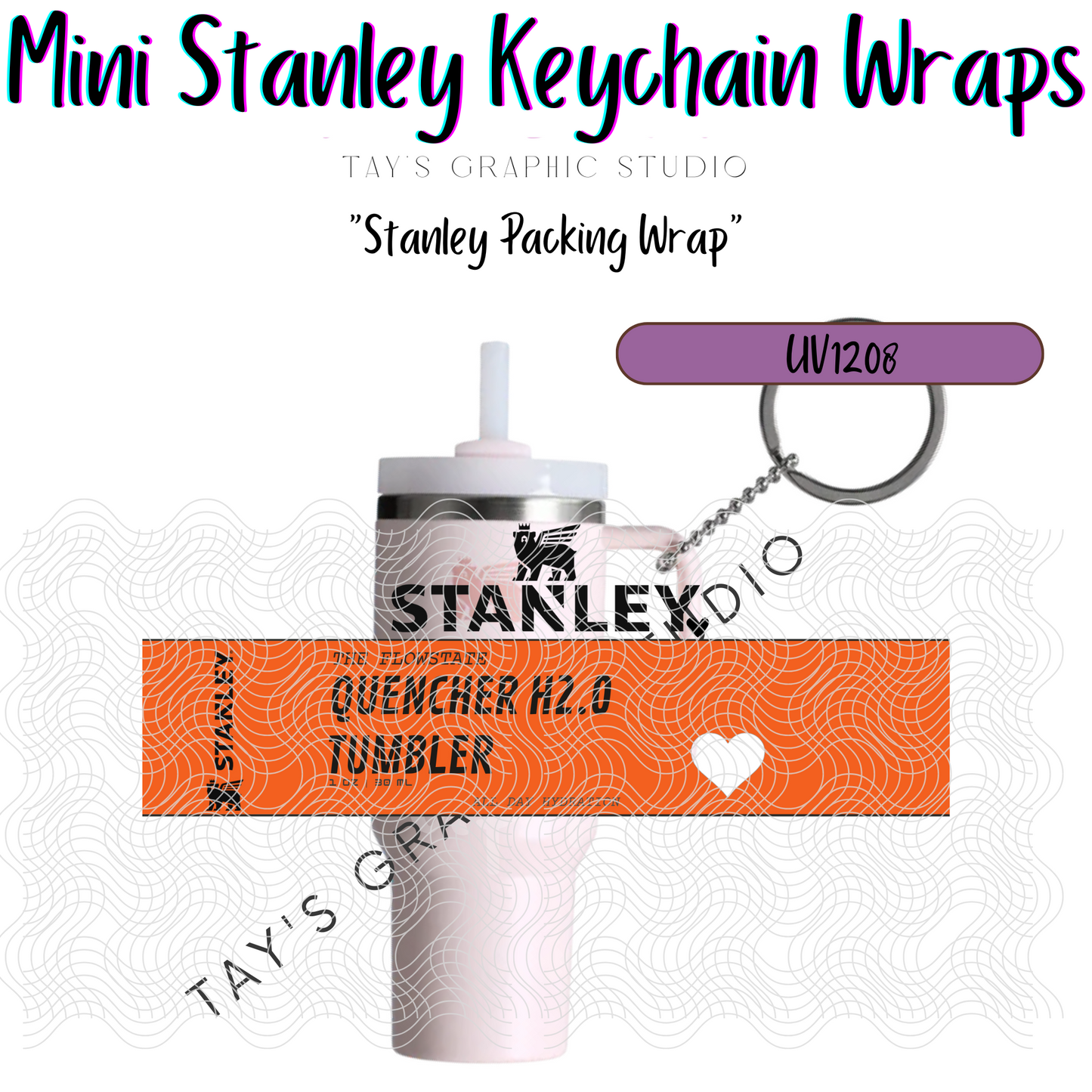 Exclusive - 10 COLOR OPTIONS - Stanley Packing Wrap Mini Stanley Keychain Wrap - MTO