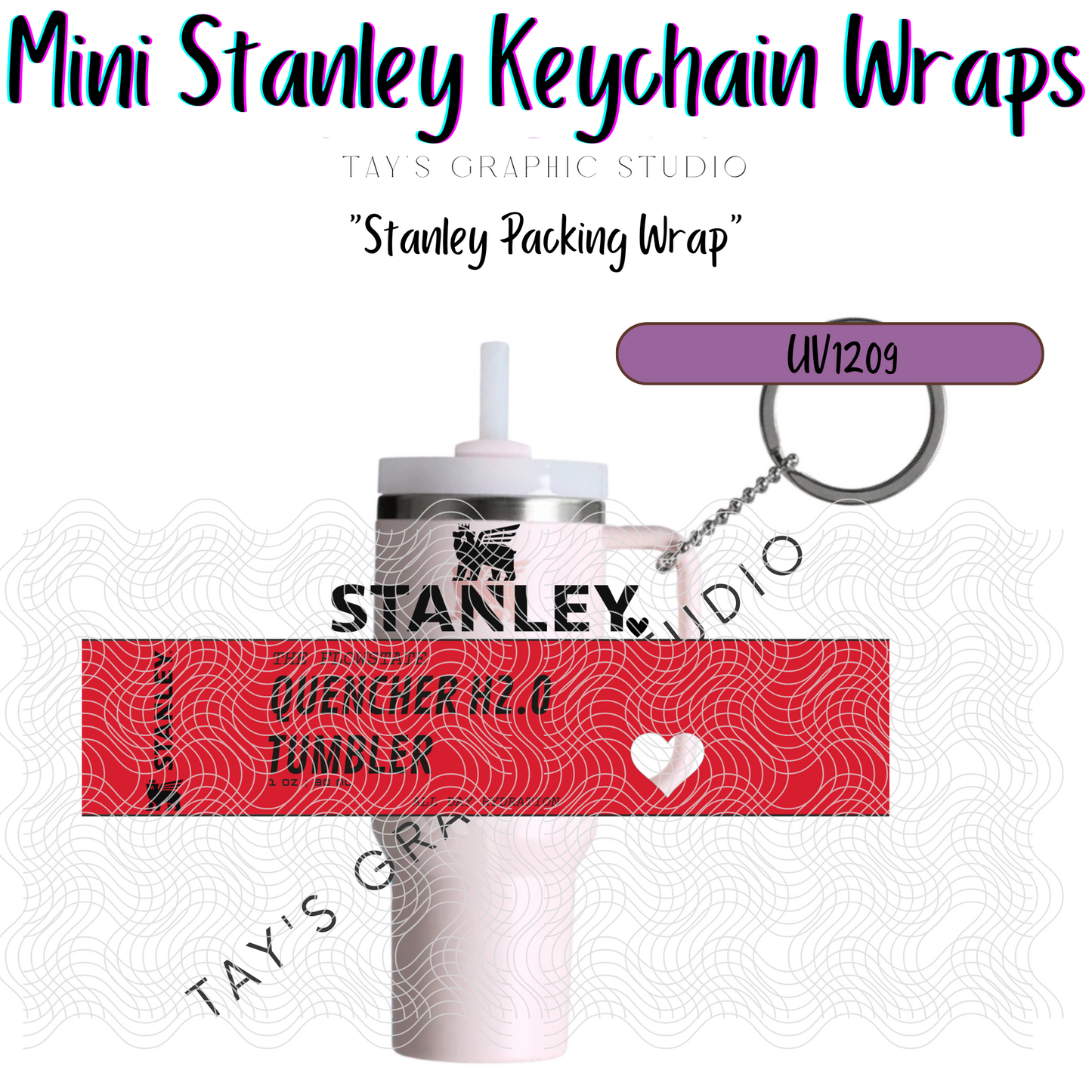 Exclusive - 10 COLOR OPTIONS - Stanley Packing Wrap Mini Stanley Keychain Wrap - MTO