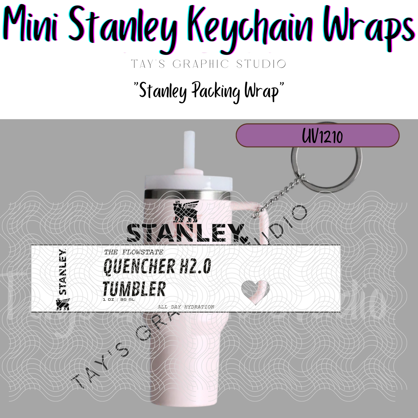 Exclusive - 10 COLOR OPTIONS - Stanley Packing Wrap Mini Stanley Keychain Wrap - MTO