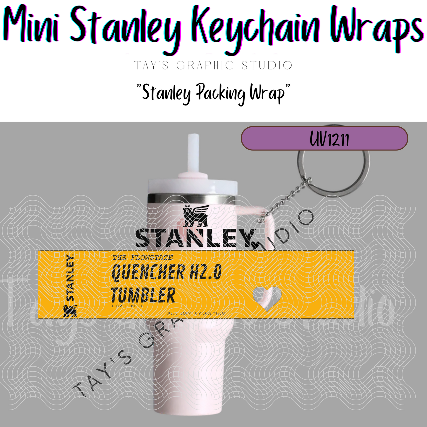 Exclusive - 10 COLOR OPTIONS - Stanley Packing Wrap Mini Stanley Keychain Wrap - MTO