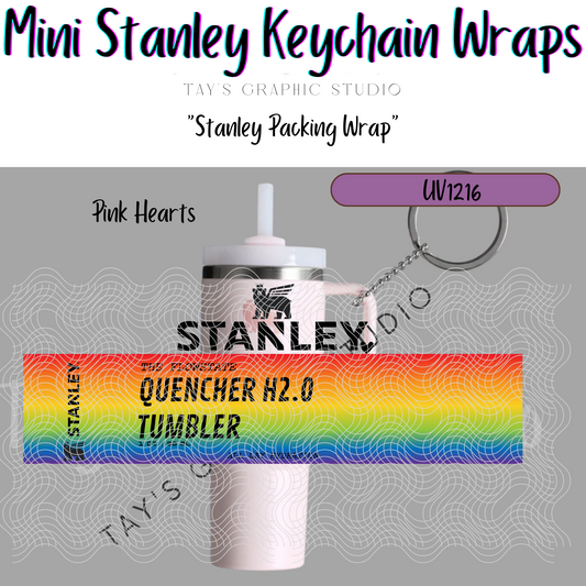 Exclusive - Rainbow Mini Stanley Keychain Wrap - MTO