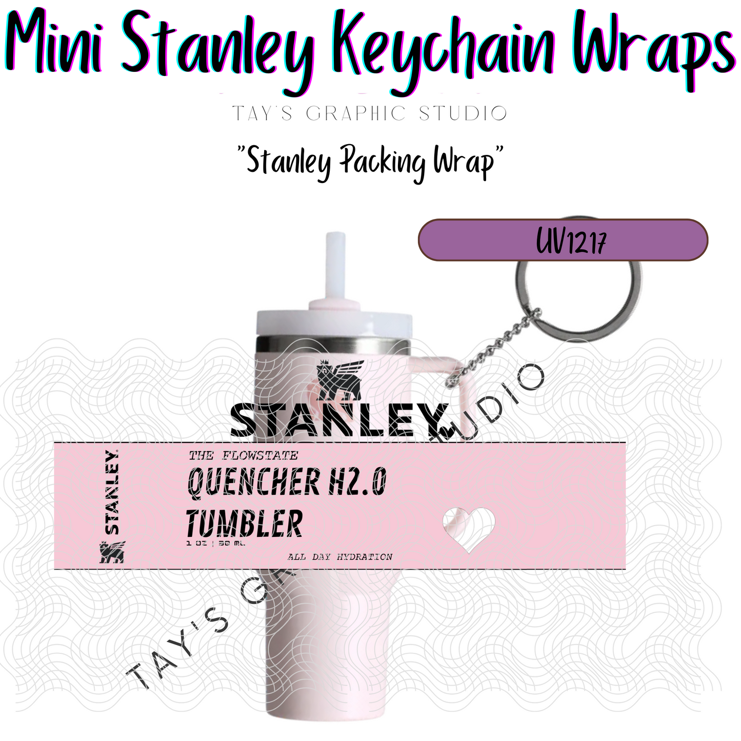 Exclusive - 10 COLOR OPTIONS - Stanley Packing Wrap Mini Stanley Keychain Wrap - MTO