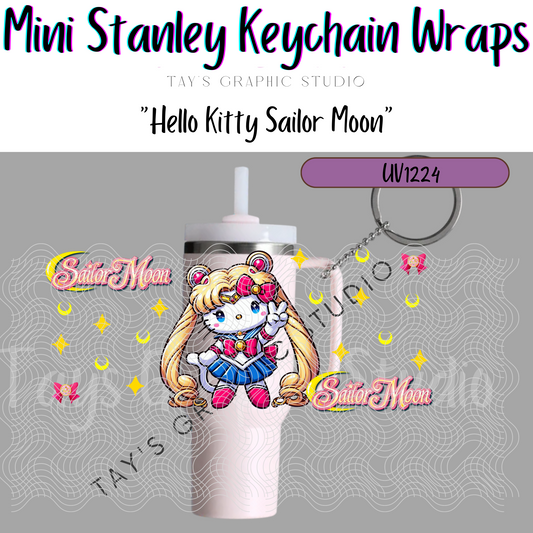 Exclusive - Hello Kitty Sailor Moon Mini Stanley Keychain Wrap - MTO