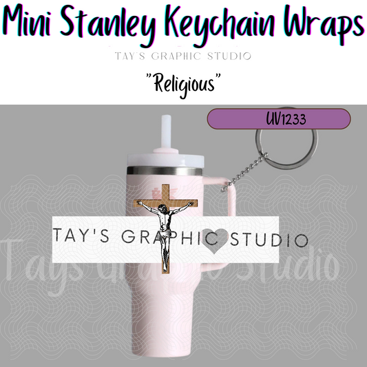 Exclusive - Religious Mini Stanley Keychain Wrap - MTO