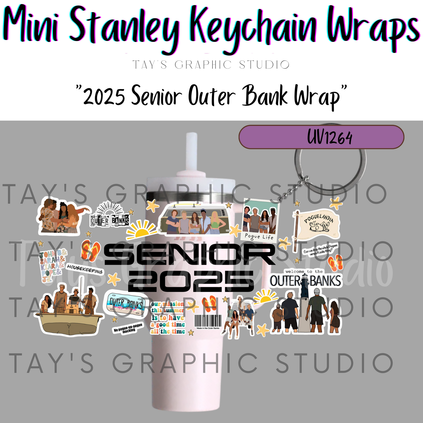 Exclusive - 2025 Senior Outer Banks Mini Stanley Keychain Wrap - MTO