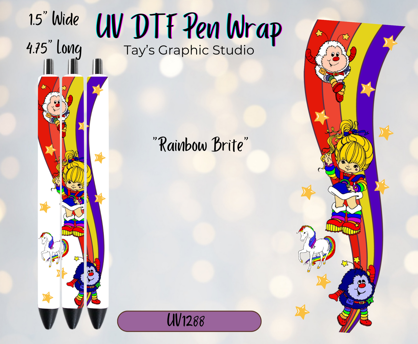 Exclusive Rainbow Brit Pen Wrap - MTO