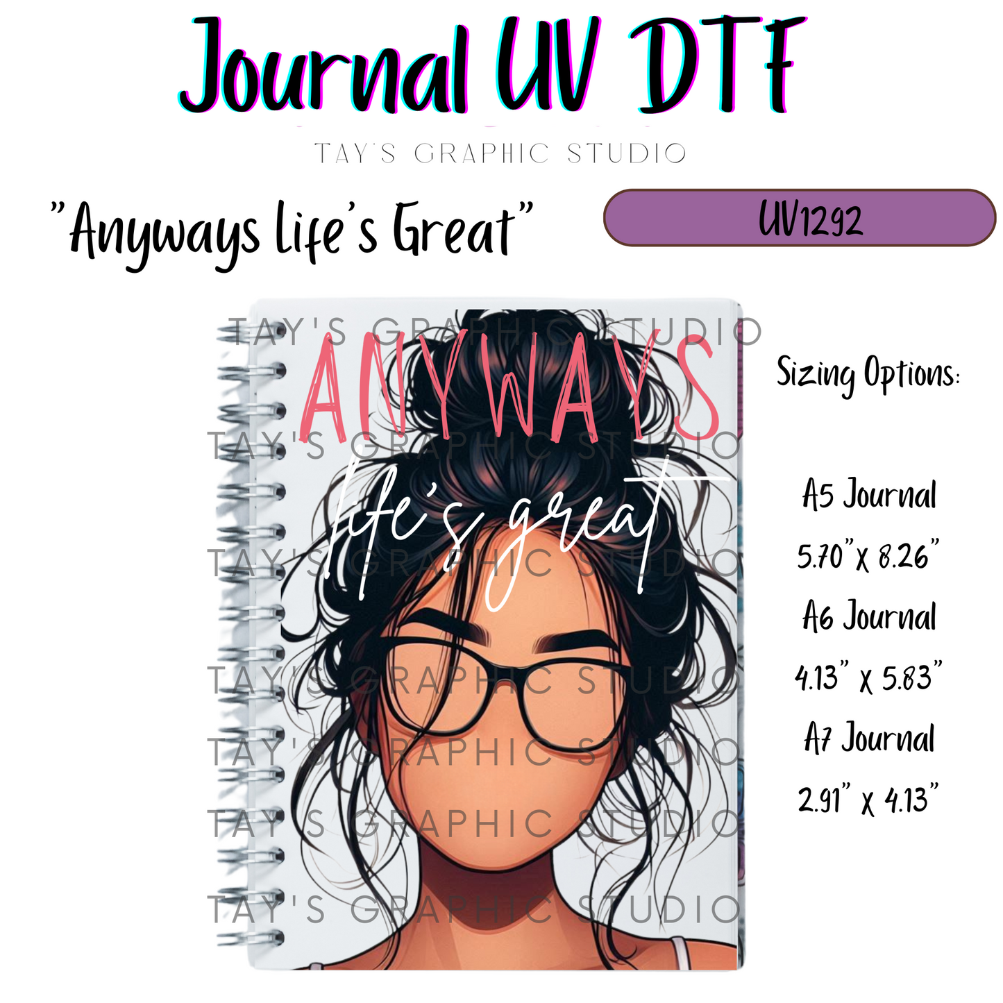 Exclusive - 5 Different Beautiful Women UV DTF Journal Cover - A5, A6, A7 - MTO