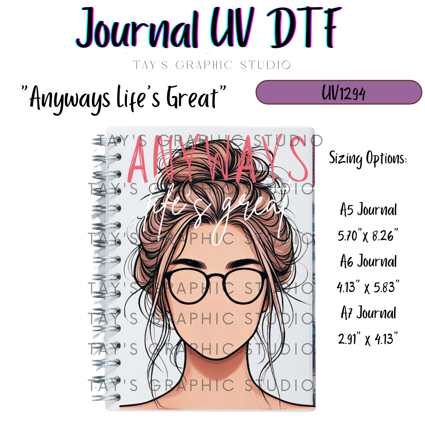 Exclusive - 5 Different Beautiful Women UV DTF Journal Cover - A5, A6, A7 - MTO