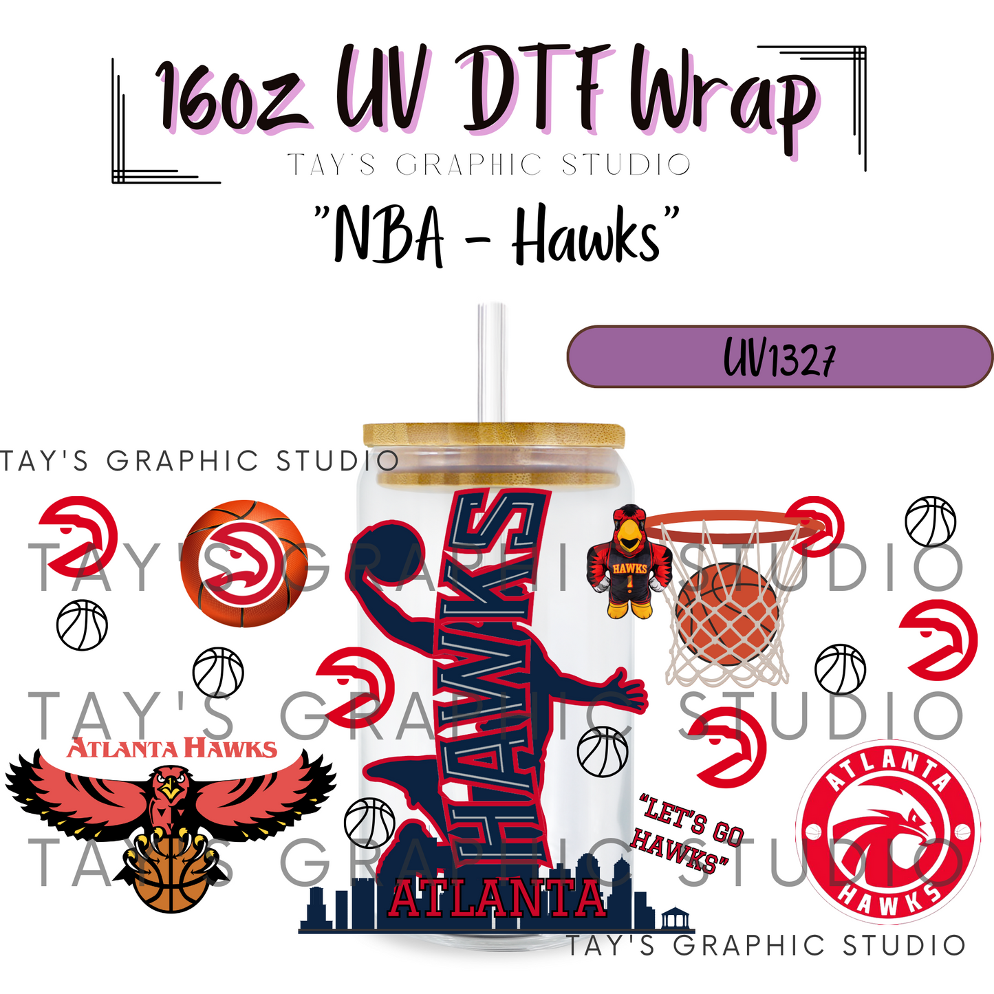 Exclusive - NBA Basketball UV DTF Wrap - All 30 NBA Team Wraps - MTO