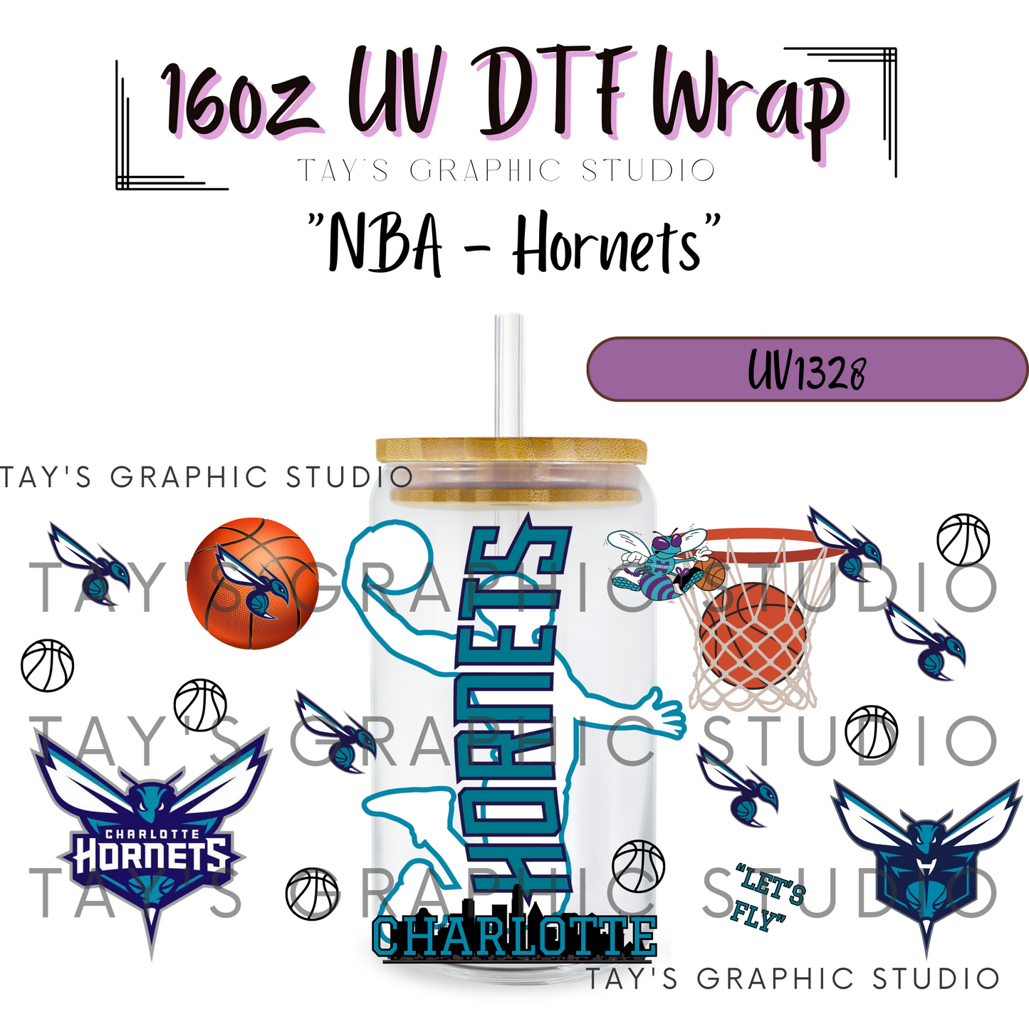 Exclusive - NBA Basketball UV DTF Wrap - All 30 NBA Team Wraps - MTO