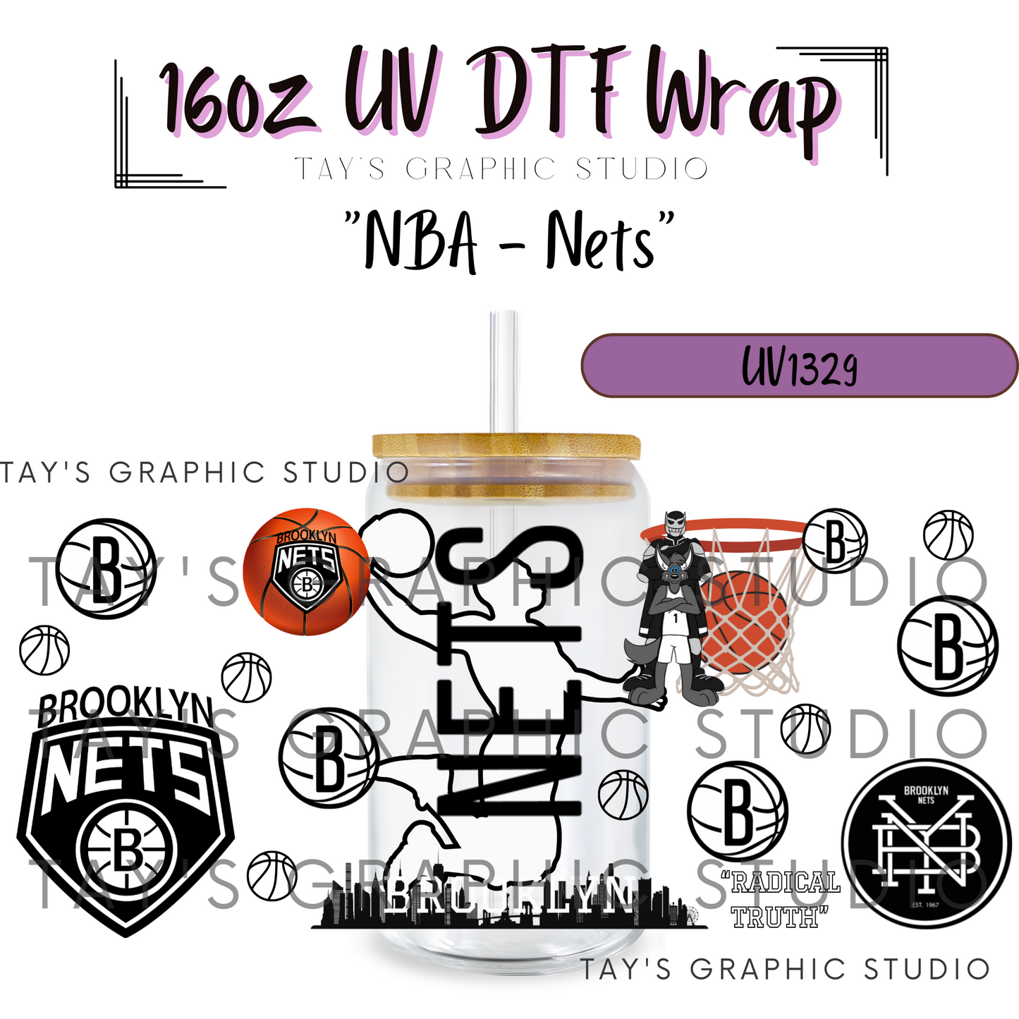 Exclusive - NBA Basketball UV DTF Wrap - All 30 NBA Team Wraps - MTO