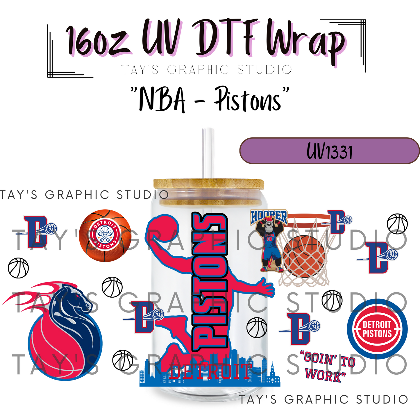 Exclusive - NBA Basketball UV DTF Wrap - All 30 NBA Team Wraps - MTO