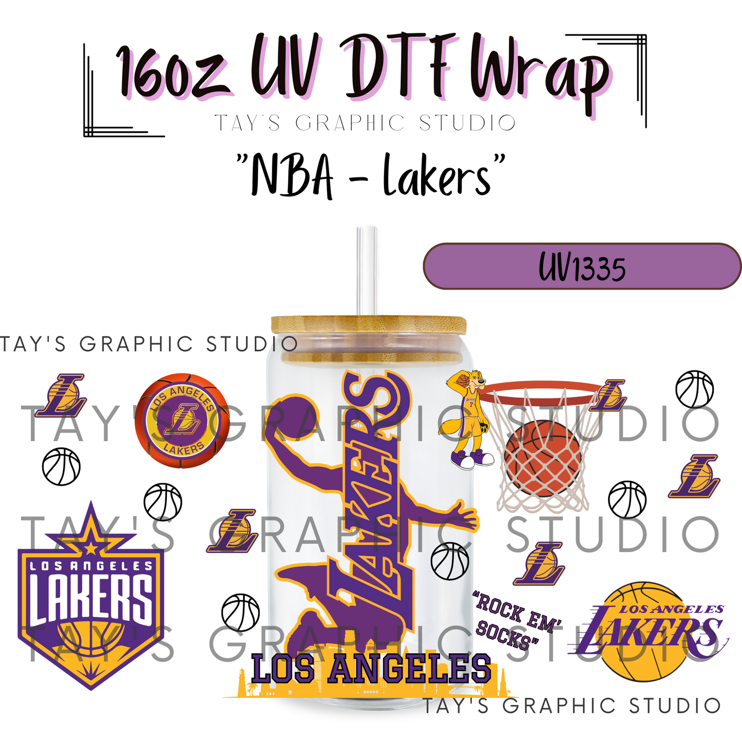 Exclusive - NBA Basketball UV DTF Wrap - All 30 NBA Team Wraps - MTO