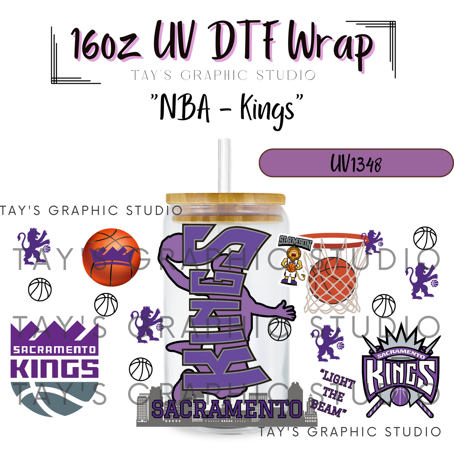 Exclusive - NBA Basketball UV DTF Wrap - All 30 NBA Team Wraps - MTO