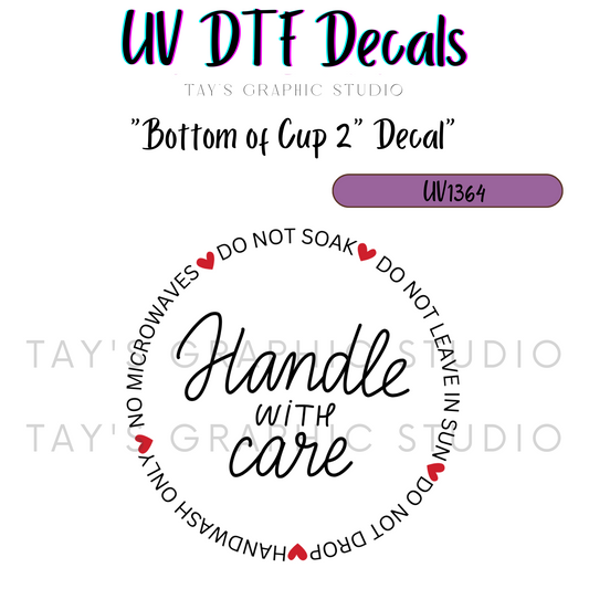 Exclusive - Bottom of Cup Decal Instructions - MTO